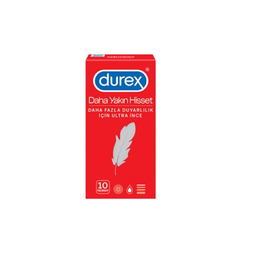 Durex Daha Yakın Hisset 10'lu Prezervatif 