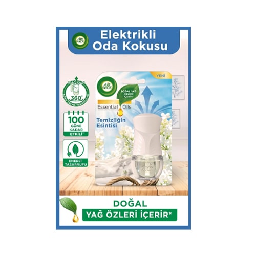 Air Wick Elektrikli Oda Kokusu Kit Temizliğin Esintisi (1 CİHAZ 1 KOKU)