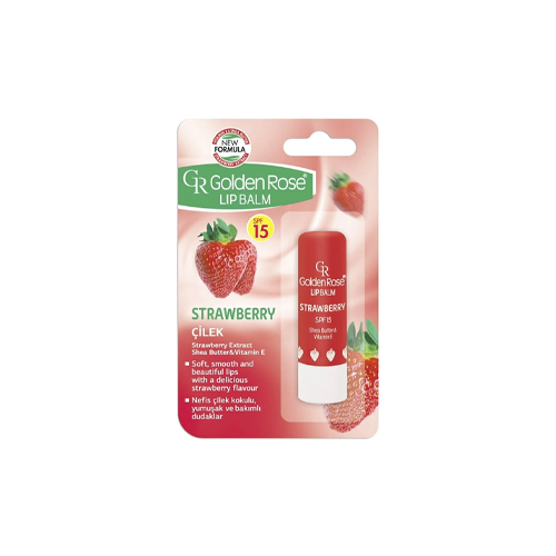 Golden Rose Çilekli Dudak Balsamı Spf 15 