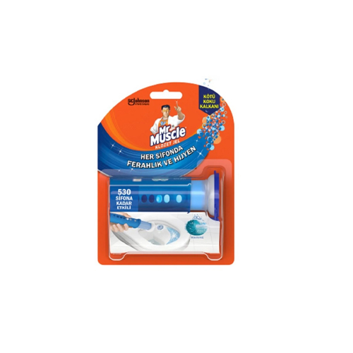Mr. Muscle Klozet Jel Blok, Tuvalet Temizleyici, Marine, 36g