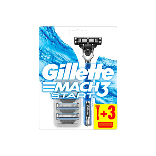 Gillette Mach 3 Start Tıraş Makinesi + 3'lü Yedek Tıraş Bıçağı