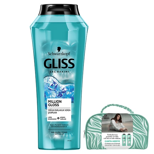 Glıss Şamp 500Ml Mıllıon Gloss+Canta Hed