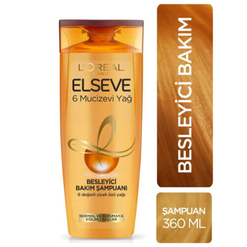 Elseve 360Ml Şampuan6 (6 Besleyici Yağ)