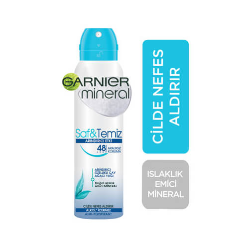 Garnier Mineral Spray Bay 150Ml *6 (Arındırıcı Etki )