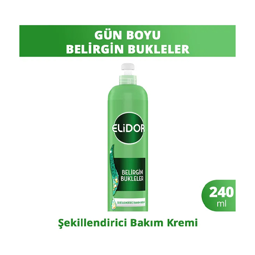Elidor 7/24 Şekillendirici Saç Bakım Kremi Belirgin Bukleler Dalgalı Ve Kıvırcık Saçlar 240 ml