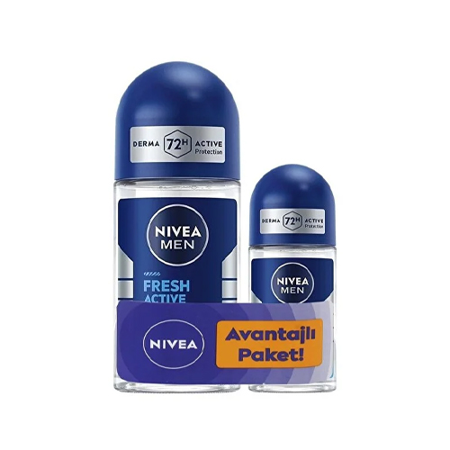 NIVEA Men Erkek Roll-on Deodorant Fresh Active 50 ml 25 ml