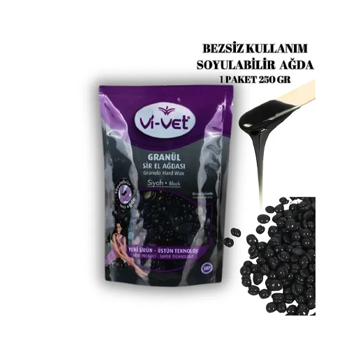 VİVET SOYULABİLİR BONCUK AĞDA BLACK 250 GR