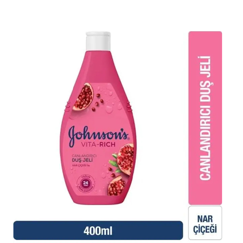 Johnsons Vita-Rich Duş Jeli Nar Çiçeği Canlandırıcı 400 Ml