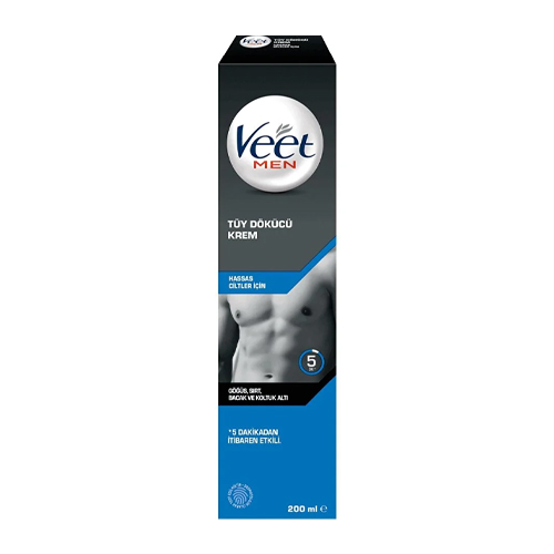 Veet Men Hassas Ciltler Için Tüy Dökücü Krem 200 Ml