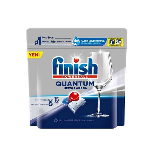 Finish Quantum Hepsi Bir Arada 15 Tablet Bulaşık Makinesi Deterjanı