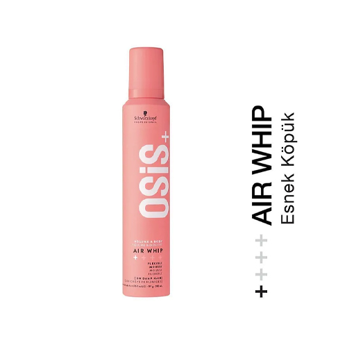 Osis Air Whip Hacim Ve Tutuş Sağlayan Esnek Köpük 200ml | Nemli Saç Hissi, Isı Koruma