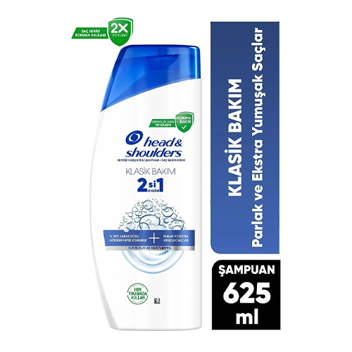 Head & Shoulders Klasik Bakım 2si1 Arada Şampuan 625 ml