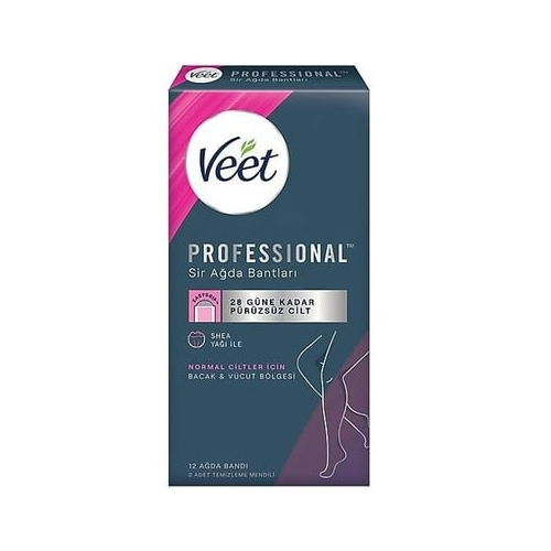 Veet Profesyonel Normal Ciltler 12'li Sir Ağda Bandı
