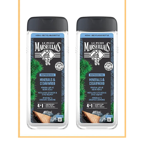 Le Petit Marseillais Mineraller Ve Sedir Ağaci Duş Jeli 400 ml X2