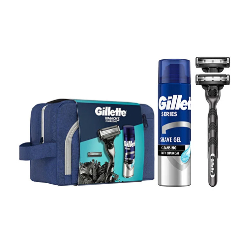 Gillette Charcoal 2Up + Charcoal Series Jel 200ML + Çanta